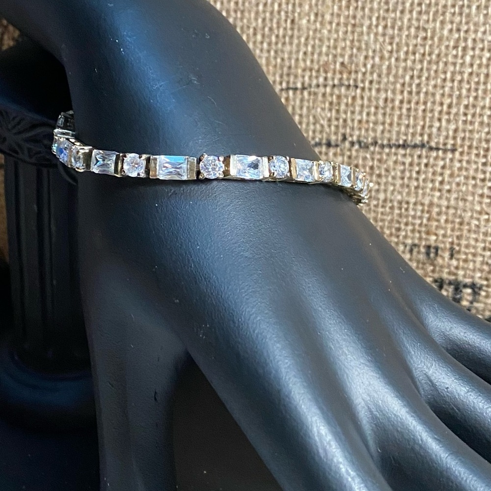 Tennis Bracelet Côte d’Azur 18kt Gold over Sterling Silver Cubic Zirconia